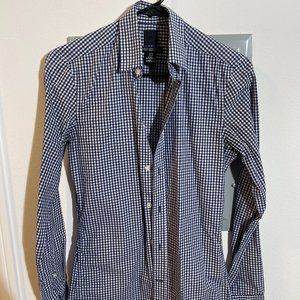 H&M Checker Casual Button Down Shirt